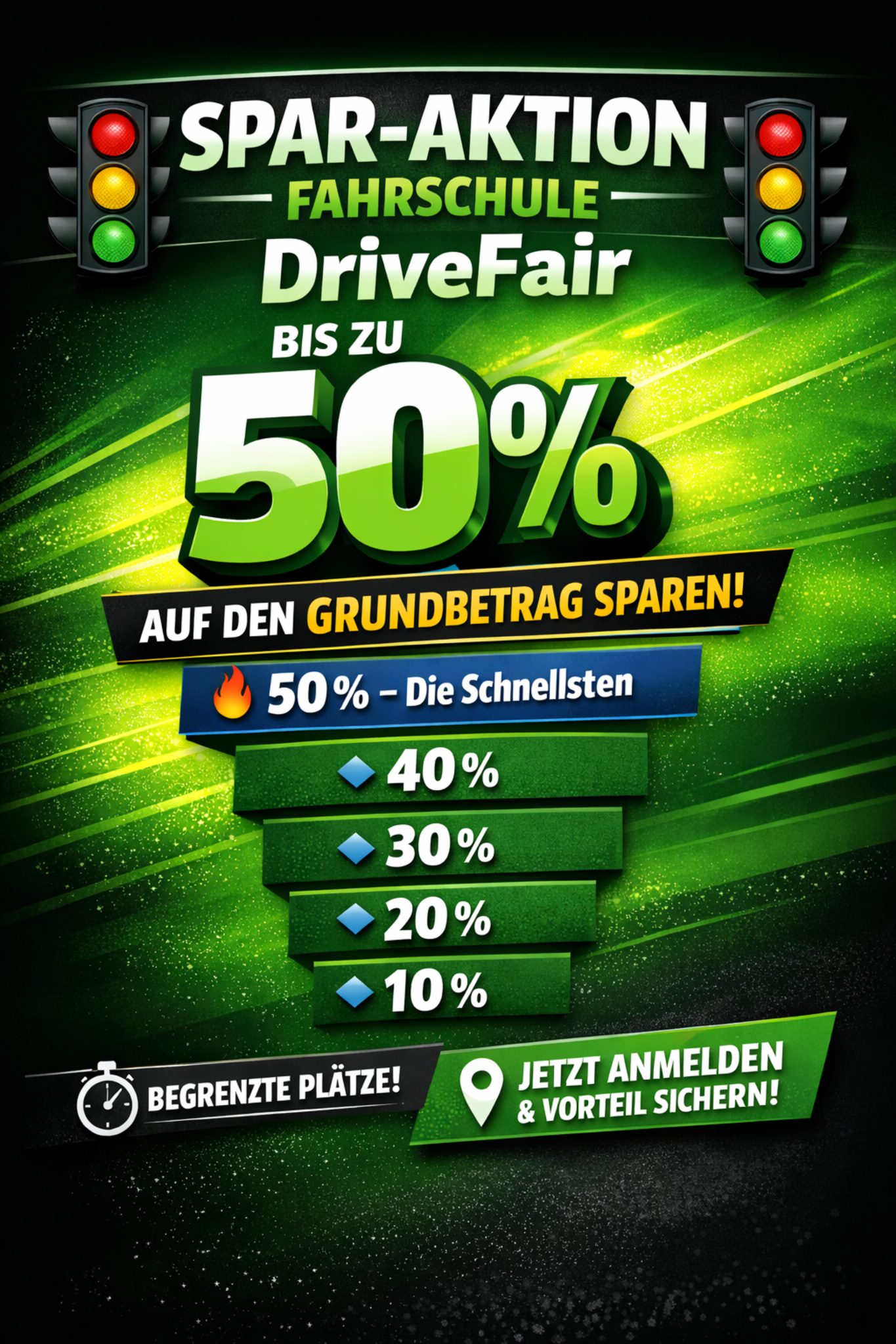 DriveFair Spar-Aktion: Bis zu 50% auf den Grundbetrag sparen